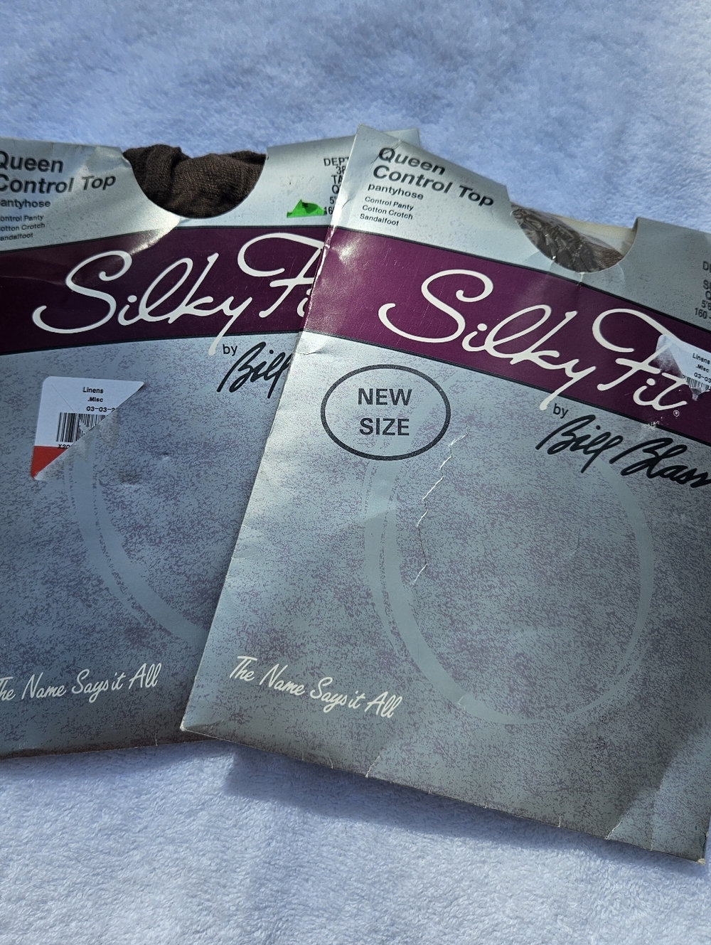 Silky Fit Suntan/taupe Queen Control Top 3805 Sandalfoot to 6'1" & 195 Lb Vntge